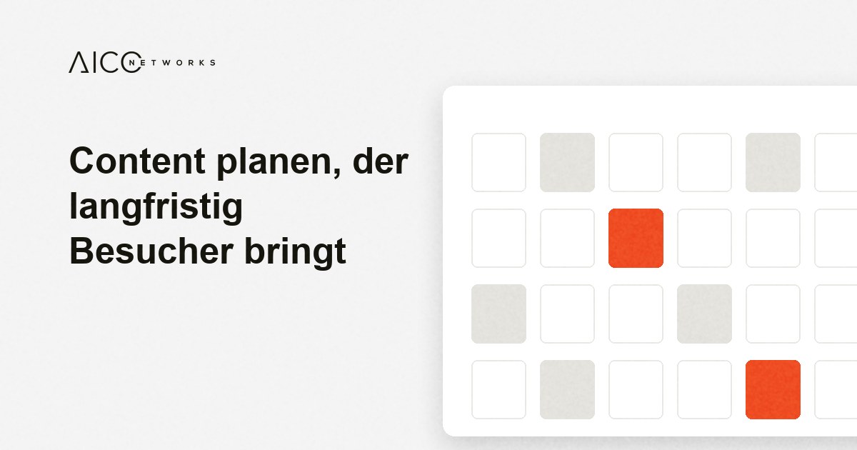 Content planen, der langfristig Besucher bringt